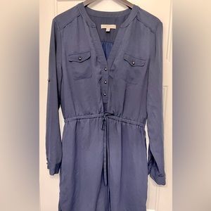 Banana Republic Heritage Collection Navy Blue Long Sleeve Dress